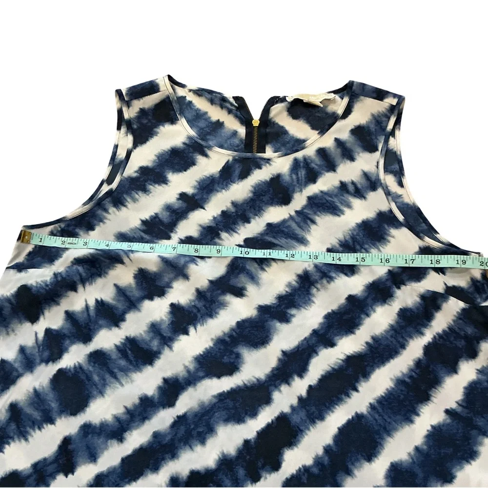 MICHAEL Michael Kors Blue Tie-Dye Tank Top Size Large